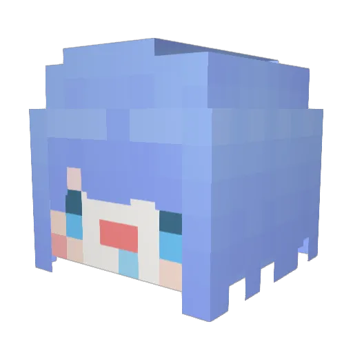 Yummy_03 Minecraft avatar head, 3D render