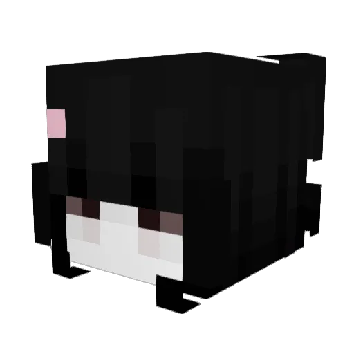 Yummyie Minecraft avatar head, 3D render