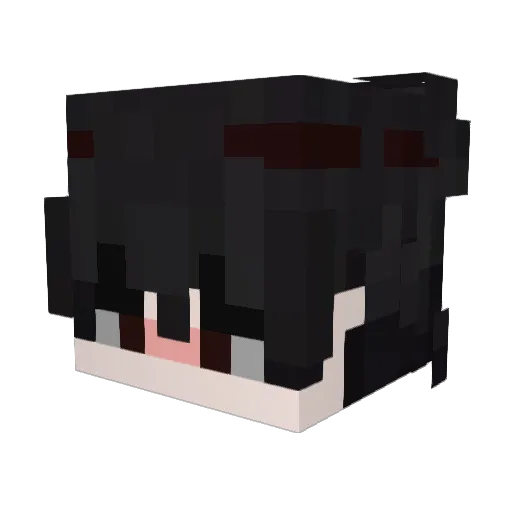 Yummyw Minecraft avatar head, 3D render