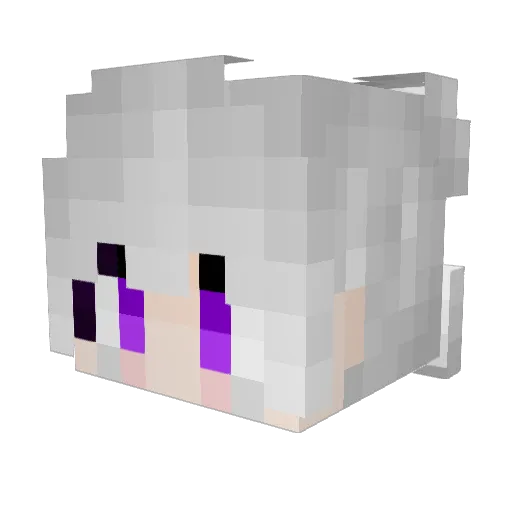 YumuOvO Minecraft avatar head, 3D render