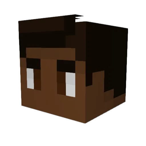YumurtaAdam Minecraft avatar head, 3D render