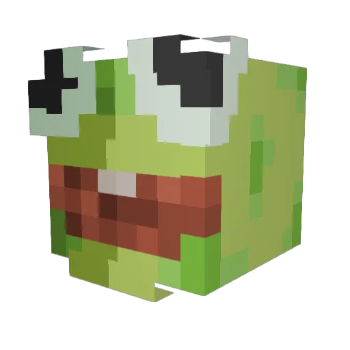 Yun578 Minecraft avatar head, 3D render
