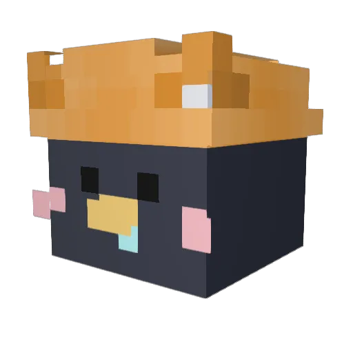 YunBong_ Minecraft avatar head, 3D render