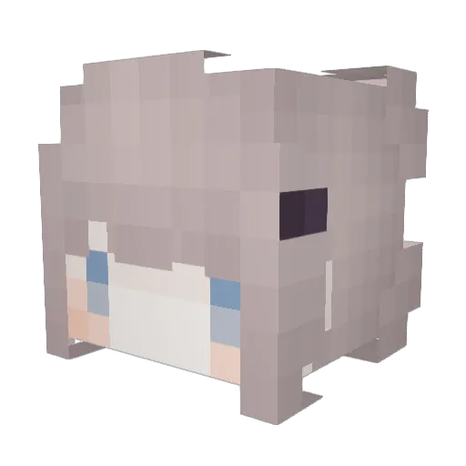 YunFong_ Minecraft avatar head, 3D render