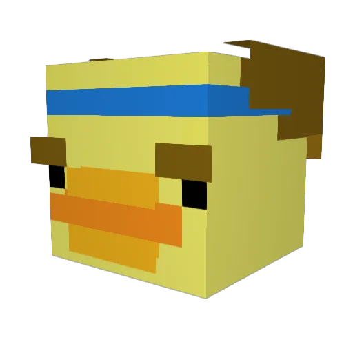 YunGDaggerDD Minecraft avatar head, 3D render