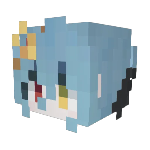 YunHe123 Minecraft avatar head, 3D render