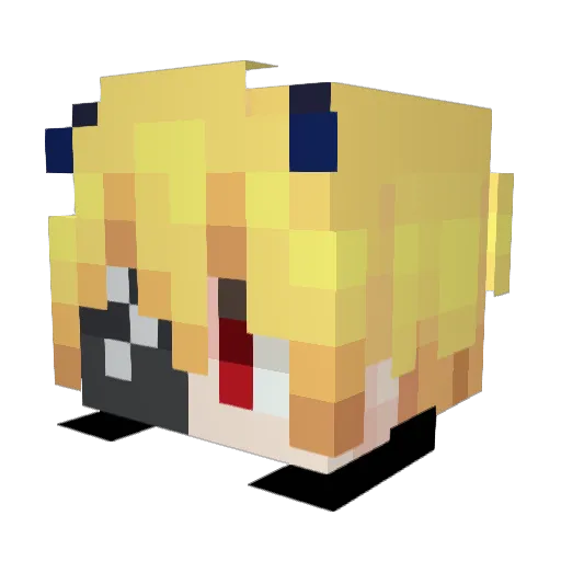 YunKai717 Minecraft avatar head, 3D render