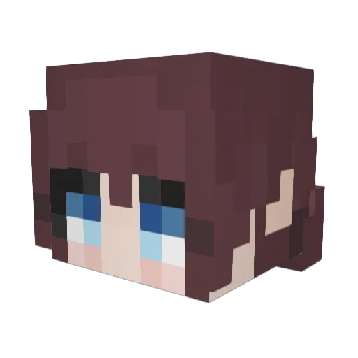 YunLing1915 Minecraft avatar head, 3D render
