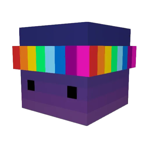 YunXion Minecraft avatar head, 3D render