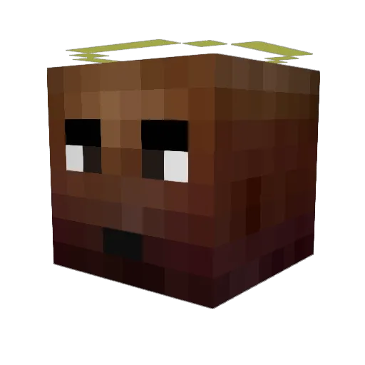 YunXu1 Minecraft avatar head, 3D render