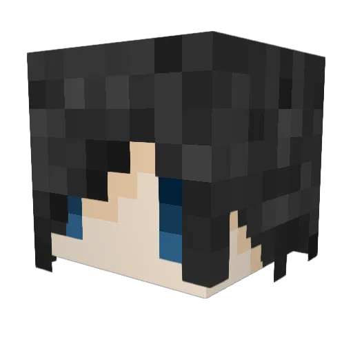 YunYun0618 Minecraft avatar head, 3D render