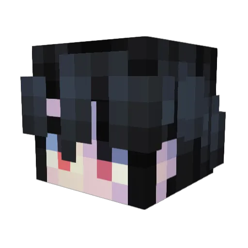 Yun_Icon Minecraft avatar head, 3D render