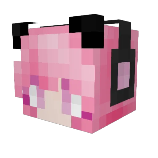 Yun_Shan Minecraft avatar head, 3D render