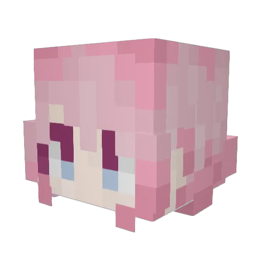 Yun__Yue Minecraft avatar head, 3D render