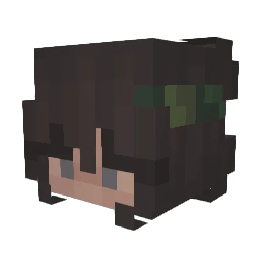 Yuna1718 Minecraft avatar head, 3D render