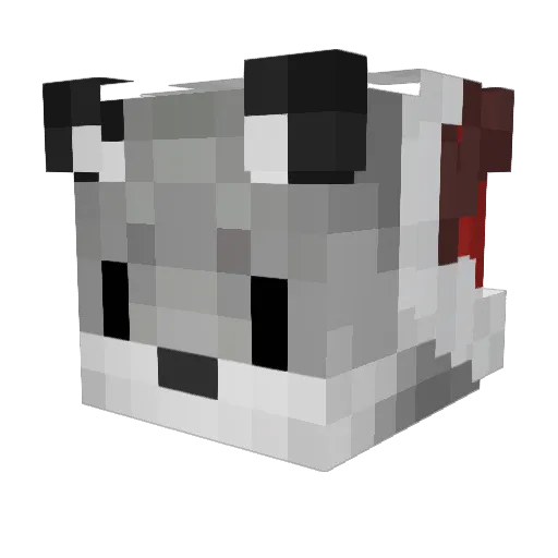 Yuna28 Minecraft avatar head, 3D render