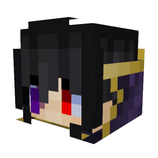 Yundada1021 Minecraft avatar head, 3D render