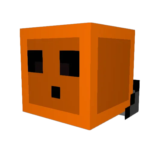 YuneGaba Minecraft avatar head, 3D render