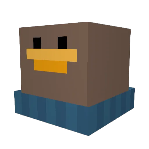 YungAbdi Minecraft avatar head, 3D render