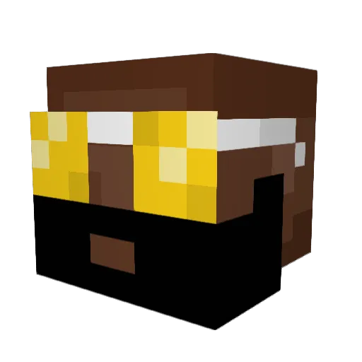 YungB0T Minecraft avatar head, 3D render