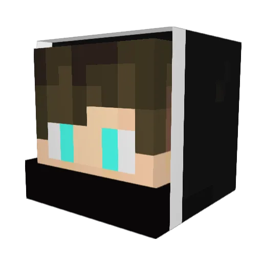 YungBashful Minecraft avatar head, 3D render