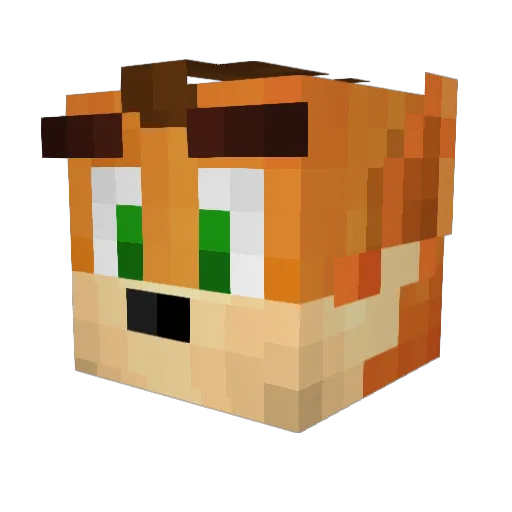 YungCypo Minecraft avatar head, 3D render