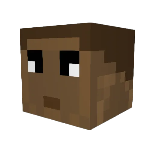 YungDavyd Minecraft avatar head, 3D render