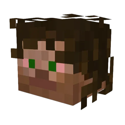 YungFedEx Minecraft avatar head, 3D render