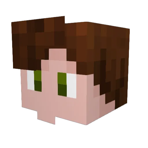 YungGodDak Minecraft avatar head, 3D render