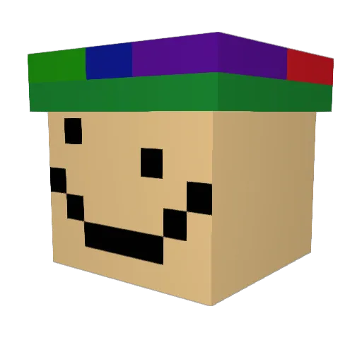 YungGoldy Minecraft avatar head, 3D render