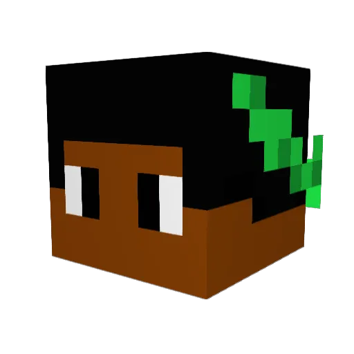 YungHercules Minecraft avatar head, 3D render