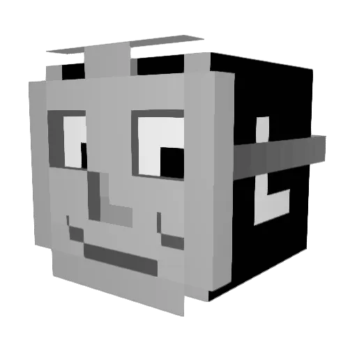 YungHuansohn Minecraft avatar head, 3D render