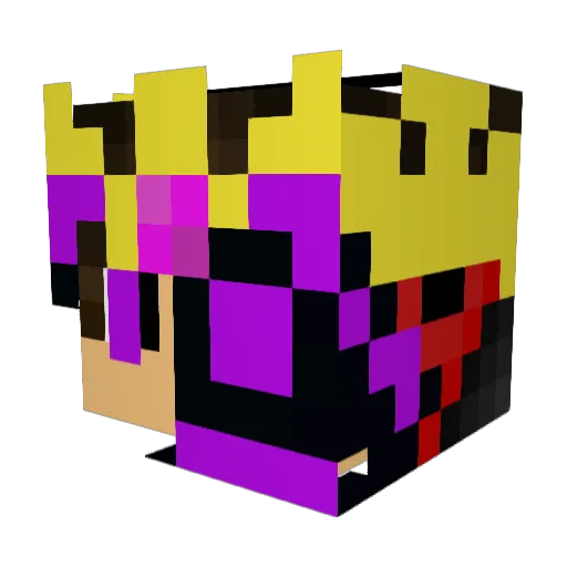 YungJayKing Minecraft avatar head, 3D render