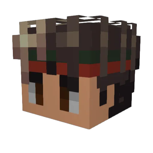 YungJoydz Minecraft avatar head, 3D render