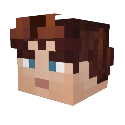 YungLens123 Minecraft avatar head, 3D render