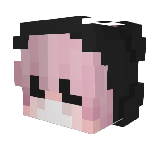 YungMeepp Minecraft avatar head, 3D render