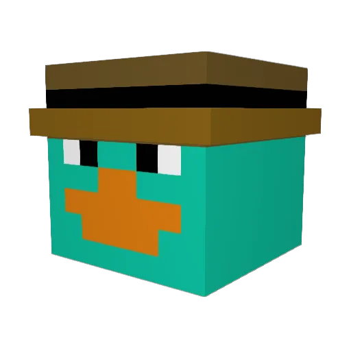 YungMoth Minecraft avatar head, 3D render