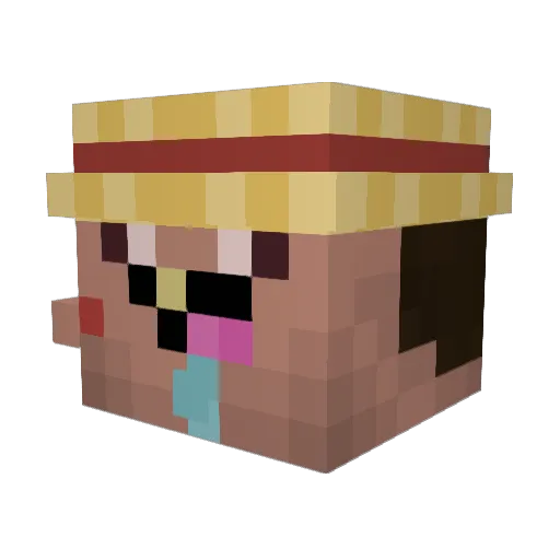 YungPeter Minecraft avatar head, 3D render