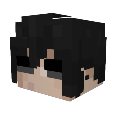 YungPrettyGoon Minecraft avatar head, 3D render