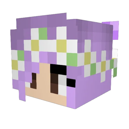 YungPugg Minecraft avatar head, 3D render