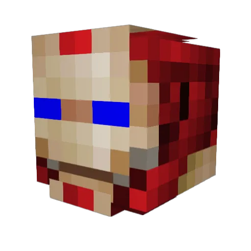 YungPunk420 Minecraft avatar head, 3D render