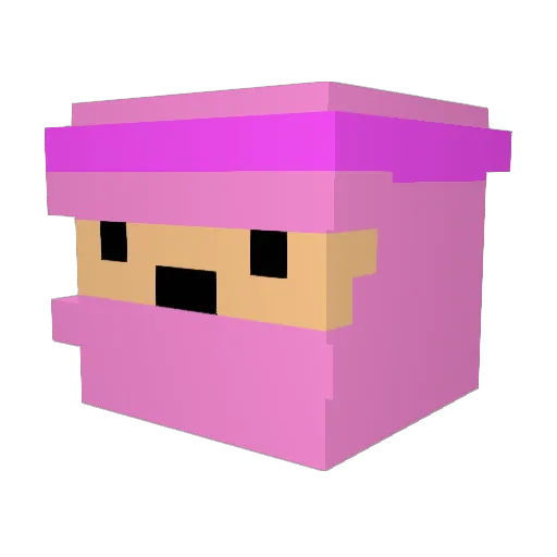 YungRice_ Minecraft avatar head, 3D render