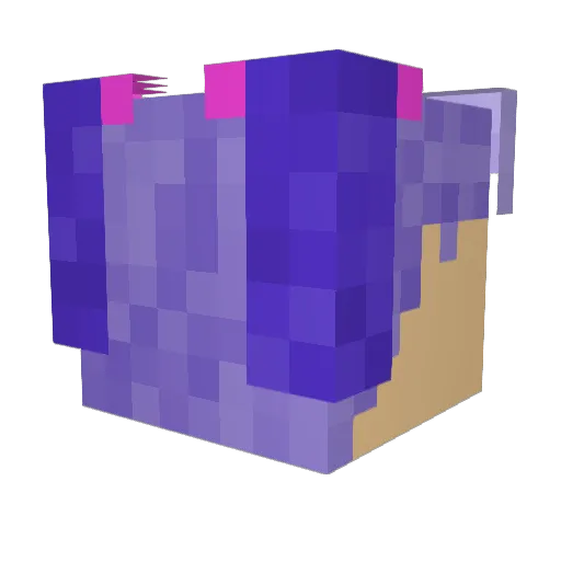 YungSxy Minecraft avatar head, 3D render