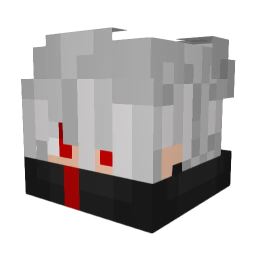 YungValentine Minecraft avatar head, 3D render