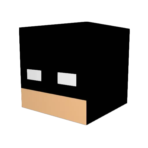 YungZayZ Minecraft avatar head, 3D render