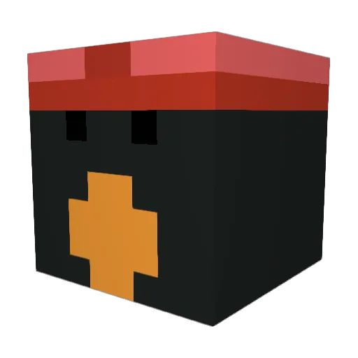 YungZibs Minecraft avatar head, 3D render