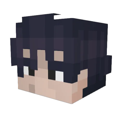 Yung_Genji Minecraft avatar head, 3D render