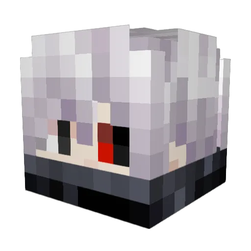 Yung_Huds Minecraft avatar head, 3D render