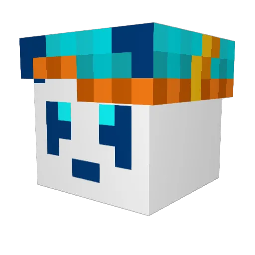 Yung_Necro Minecraft avatar head, 3D render