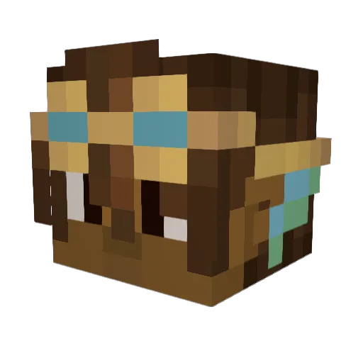 Yung_Oni Minecraft avatar head, 3D render